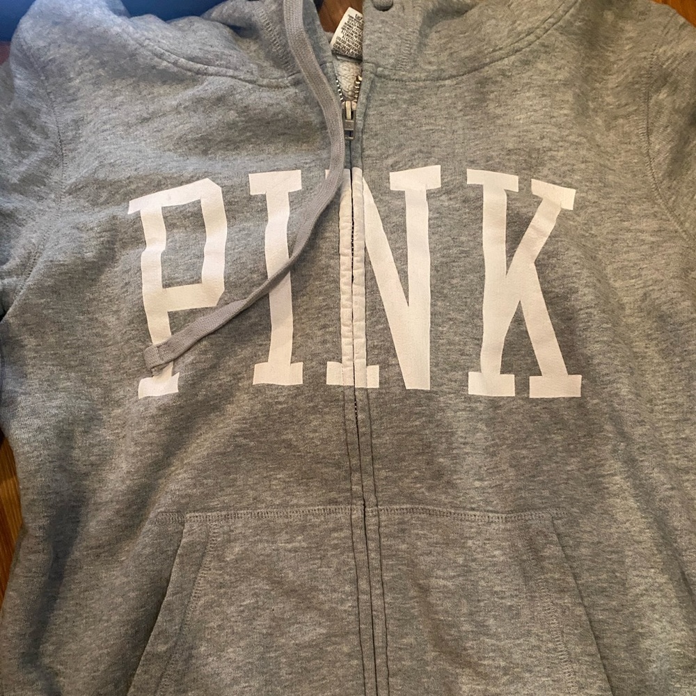 Grey zip up